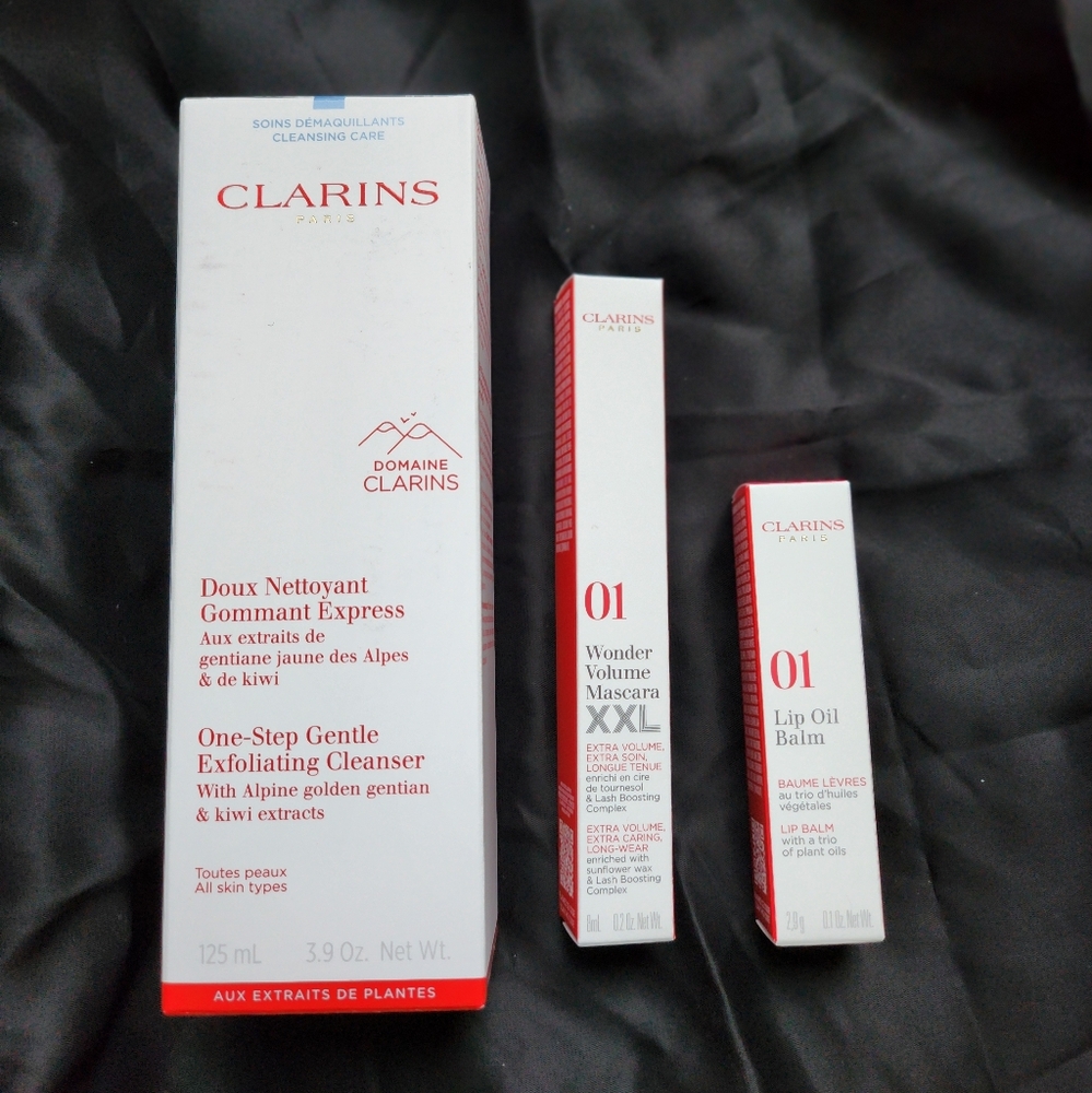 Clarins Brand New Full Size Bundle Of Three